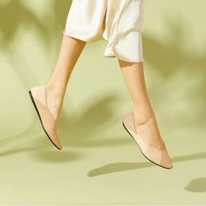 Vivaia Pointed-Toe V-Cut Flats (Valencia 2.0) -Size 40